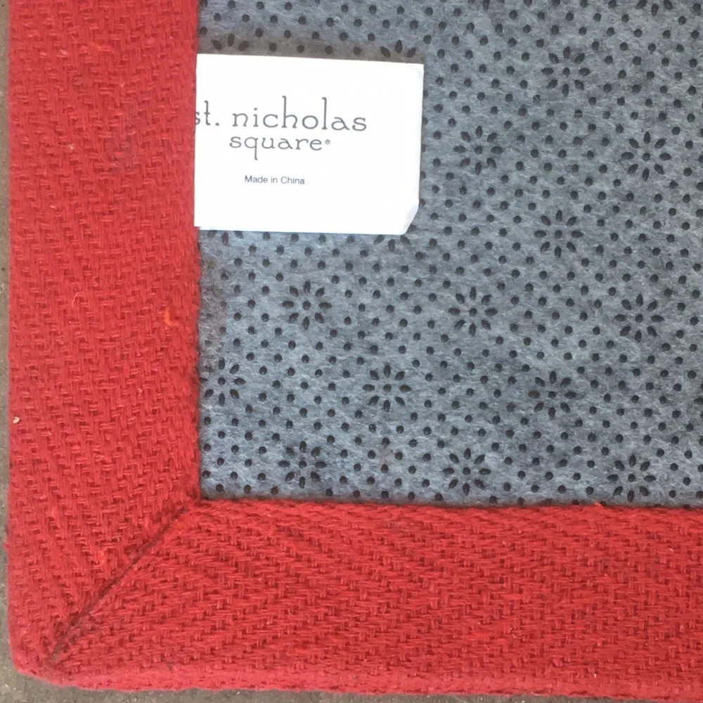 st. nicholas square Fireplace Stockings Accent Rug